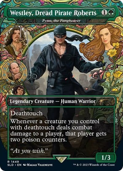 Westley Dread Pirate Roberts Fynn the Fangbearer Secret Lair Drop Series Magic card