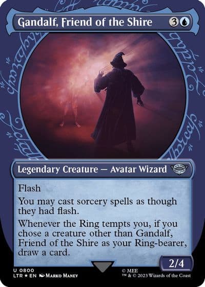 Gandalf Friend of the Shire Showcase Surge Foil Universes Beyond: The Lord of the Rings: Tales of Middle-earth Magic card