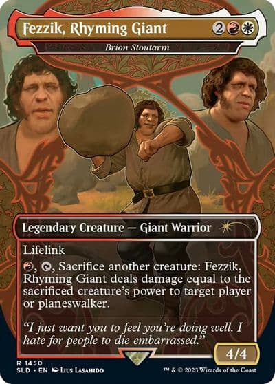 Fezzik Rhyming Giant Brion Stoutarm Secret Lair Drop Series Magic card