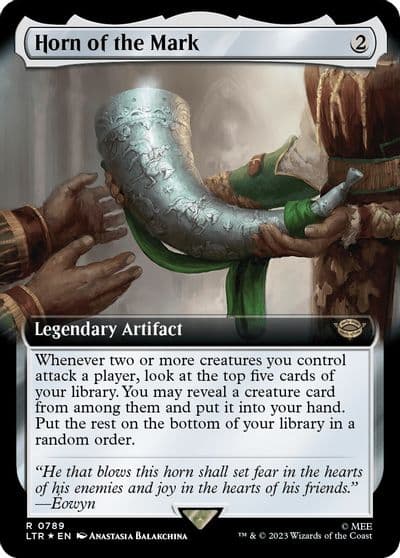 Horn of the Mark Extended Art Surge Foil Universes Beyond: The Lord of the Rings: Tales of Middle-earth Magic card