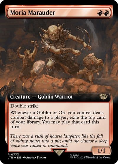Moria Marauder Extended Art Surge Foil Universes Beyond: The Lord of the Rings: Tales of Middle-earth Magic card