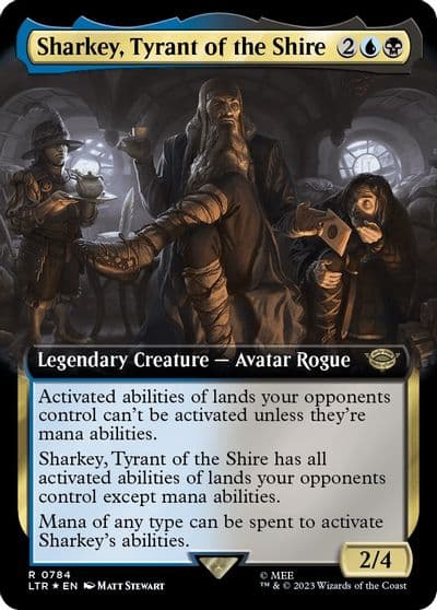 Sharkey Tyrant of the Shire Extended Art Surge Foil Universes Beyond: The Lord of the Rings: Tales of Middle-earth Magic card