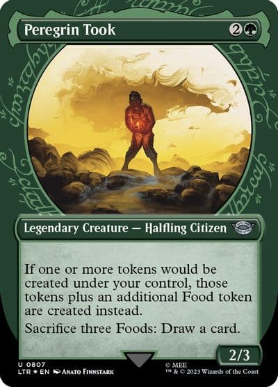 Peregrin Took Showcase Surge Foil Universes Beyond: The Lord of the Rings: Tales of Middle-earth Magic card