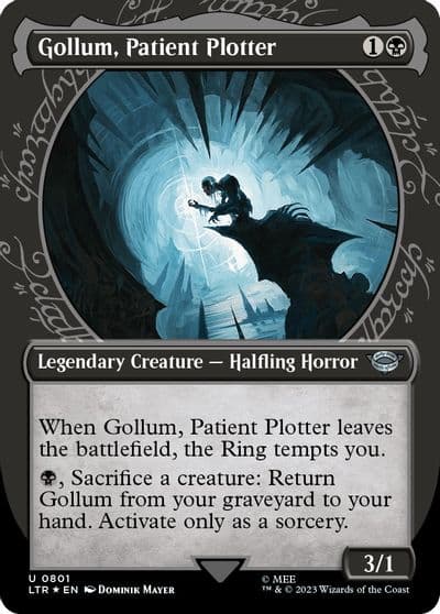 Gollum Patient Plotter Showcase Surge Foil Universes Beyond: The Lord of the Rings: Tales of Middle-earth Magic card