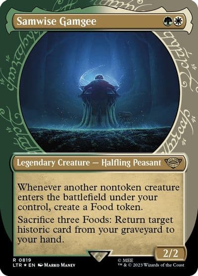 Samwise Gamgee Showcase Surge Foil Universes Beyond: The Lord of the Rings: Tales of Middle-earth Magic card