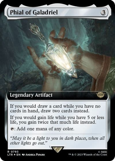 Phial of Galadriel Extended Art Surge Foil Universes Beyond: The Lord of the Rings: Tales of Middle-earth Magic card