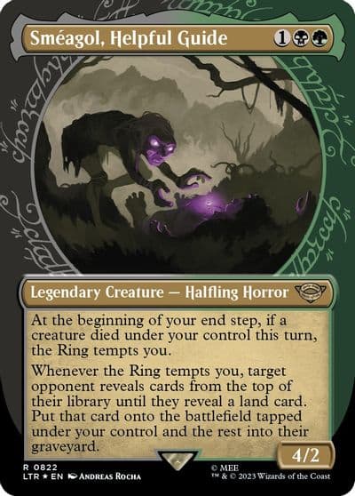 Smeagol Helpful Guide Showcase Surge Foil Universes Beyond: The Lord of the Rings: Tales of Middle-earth Magic card