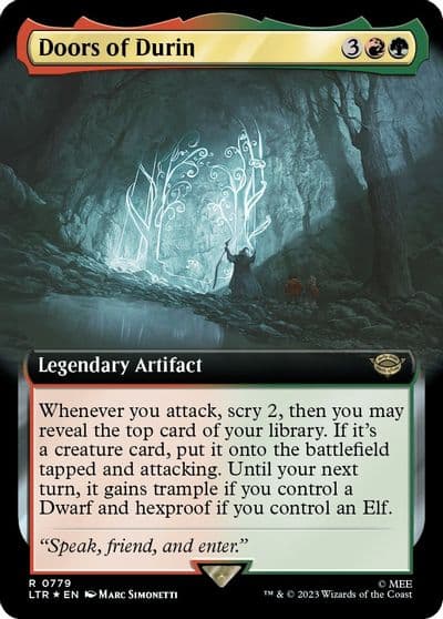 Doors of Durin Extended Art Surge Foil Universes Beyond: The Lord of the Rings: Tales of Middle-earth Magic card