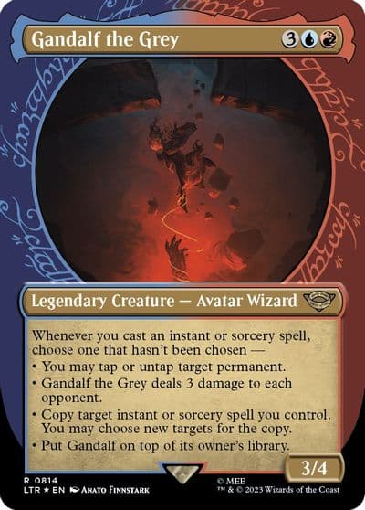 Gandalf the Grey Showcase Surge Foil Universes Beyond: The Lord of the Rings: Tales of Middle-earth Magic card