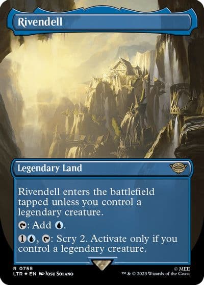 Rivendell Borderless Surge Foil Universes Beyond: The Lord of the Rings: Tales of Middle-earth Magic card