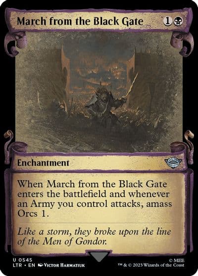 March from the Black Gate Showcase Scrolls Universes Beyond: The Lord of the Rings: Tales of Middle-earth Magic card