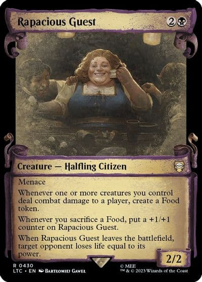 Rapacious Guest Showcase Scrolls Commander: The Lord of the Rings: Tales of Middle-earth Magic card