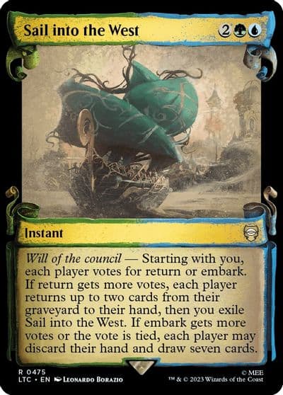 Sail into the West Showcase Scrolls Commander: The Lord of the Rings: Tales of Middle-earth Magic card