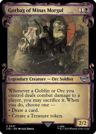 Gorbag of Minas Morgul Showcase Scrolls Universes Beyond: The Lord of the Rings: Tales of Middle-earth Magic card