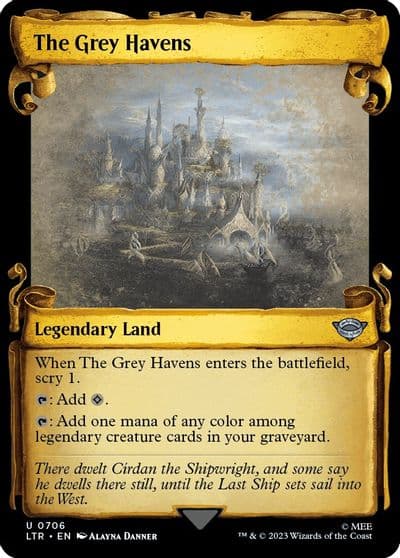 The Grey Havens Showcase Scrolls Universes Beyond: The Lord of the Rings: Tales of Middle-earth Magic card