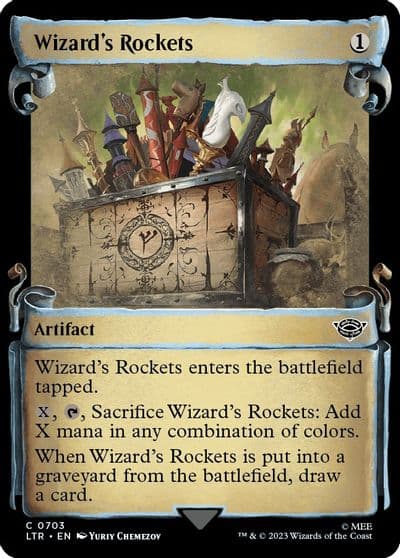 Wizards Rockets Showcase Scrolls Universes Beyond: The Lord of the Rings: Tales of Middle-earth Magic card