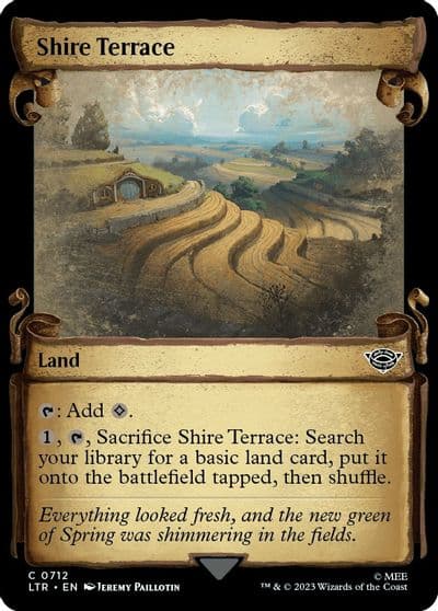 Shire Terrace Showcase Scrolls Universes Beyond: The Lord of the Rings: Tales of Middle-earth Magic card