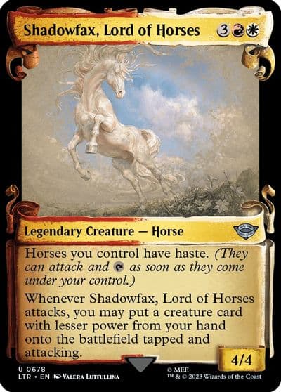 Shadowfax Lord of Horses Showcase Scrolls Universes Beyond: The Lord of the Rings: Tales of Middle-earth Magic card