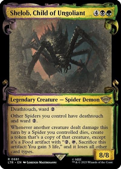 Shelob Child of Ungoliant Showcase Scrolls Universes Beyond: The Lord of the Rings: Tales of Middle-earth Magic card