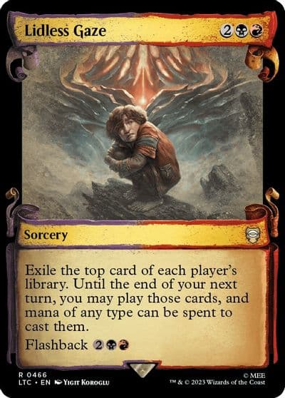 Lidless Gaze Showcase Scrolls Commander: The Lord of the Rings: Tales of Middle-earth Magic card