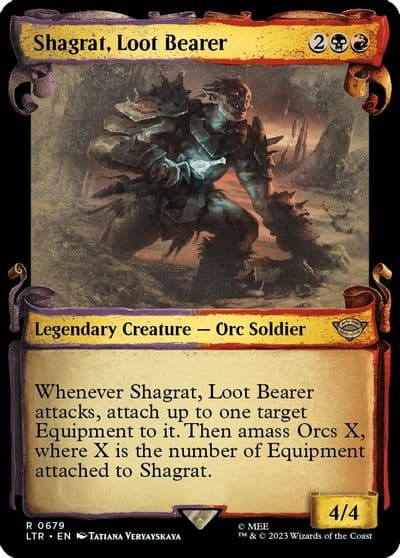Shagrat Loot Bearer Showcase Scrolls Universes Beyond: The Lord of the Rings: Tales of Middle-earth Magic card