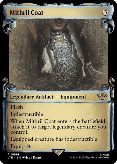 Mithril Coat Showcase Scrolls Universes Beyond: The Lord of the Rings: Tales of Middle-earth Magic card