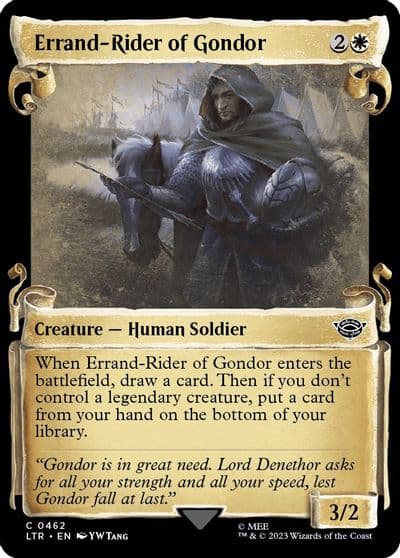 Errand Rider of Gondor Showcase Scrolls Universes Beyond: The Lord of the Rings: Tales of Middle-earth Magic card