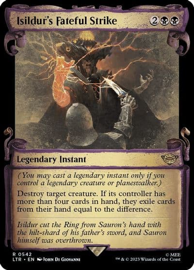 Isildurs Fateful Strike Showcase Scrolls Universes Beyond: The Lord of the Rings: Tales of Middle-earth Magic card