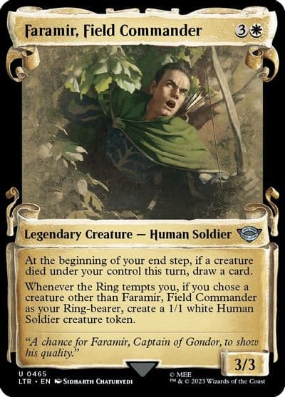 Faramir Field Commander Showcase Scrolls Universes Beyond: The Lord of the Rings: Tales of Middle-earth Magic card