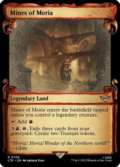 Mines of Moria Showcase Scrolls Universes Beyond: The Lord of the Rings: Tales of Middle-earth Magic card