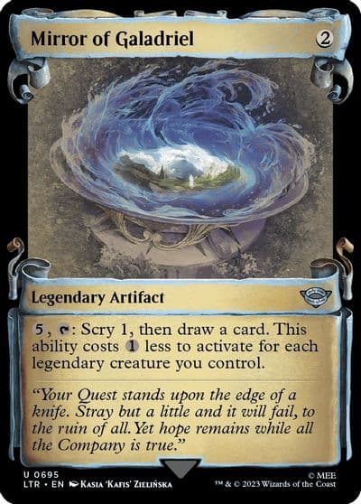 Mirror of Galadriel Showcase Scrolls Universes Beyond: The Lord of the Rings: Tales of Middle-earth Magic card