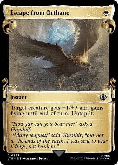 Escape from Orthanc Showcase Scrolls Universes Beyond: The Lord of the Rings: Tales of Middle-earth Magic card