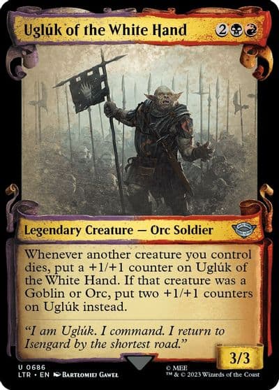 Ugluk of the White Hand Showcase Scrolls Universes Beyond: The Lord of the Rings: Tales of Middle-earth Magic card