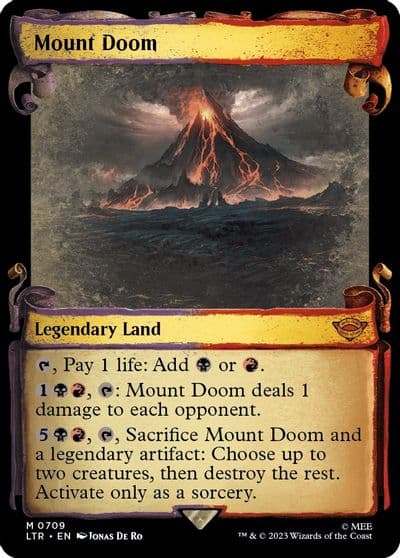 Mount Doom Showcase Scrolls Universes Beyond: The Lord of the Rings: Tales of Middle-earth Magic card