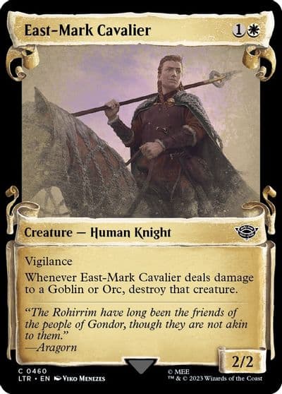 East Mark Cavalier Showcase Scrolls Universes Beyond: The Lord of the Rings: Tales of Middle-earth Magic card