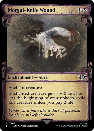 Morgul Knife Wound Showcase Scrolls Universes Beyond: The Lord of the Rings: Tales of Middle-earth Magic card