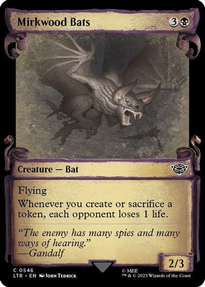 Mirkwood Bats Showcase Scrolls Universes Beyond: The Lord of the Rings: Tales of Middle-earth Magic card