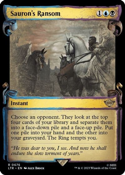 Saurons Ransom Showcase Scrolls Universes Beyond: The Lord of the Rings: Tales of Middle-earth Magic card