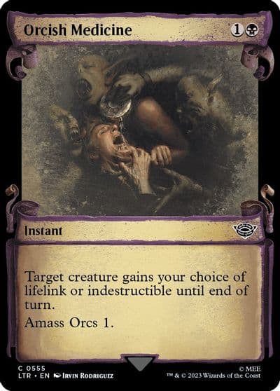 Orcish Medicine Showcase Scrolls Universes Beyond: The Lord of the Rings: Tales of Middle-earth Magic card