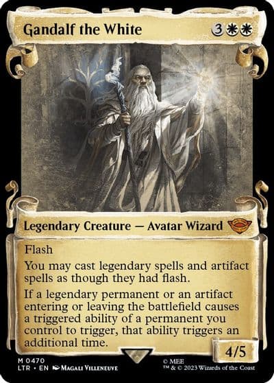 Gandalf the White Showcase Scrolls Universes Beyond: The Lord of the Rings: Tales of Middle-earth Magic card