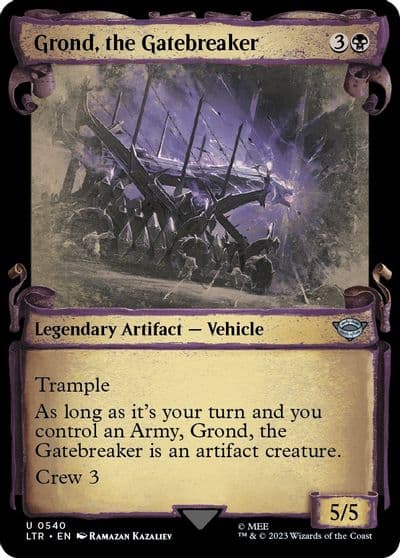 Grond the Gatebreaker Showcase Scrolls Universes Beyond: The Lord of the Rings: Tales of Middle-earth Magic card