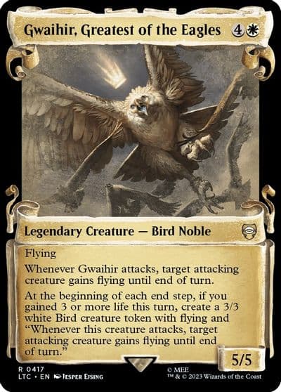 Gwaihir Greatest of the Eagles Showcase Scrolls Commander: The Lord of the Rings: Tales of Middle-earth Magic card