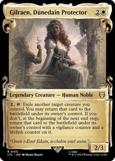Gilraen Dunedain Protector Showcase Scrolls Commander: The Lord of the Rings: Tales of Middle-earth Magic card