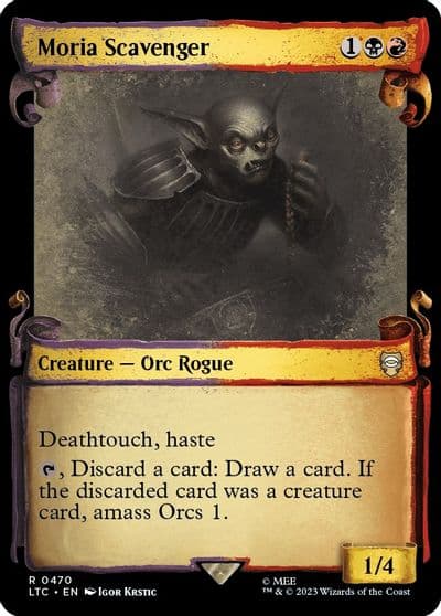 Moria Scavenger Showcase Scrolls Commander: The Lord of the Rings: Tales of Middle-earth Magic card