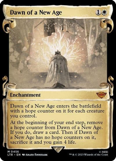 Dawn of a New Age Showcase Scrolls Universes Beyond: The Lord of the Rings: Tales of Middle-earth Magic card