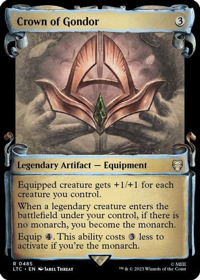 Crown of Gondor Showcase Scrolls Commander: The Lord of the Rings: Tales of Middle-earth Magic card