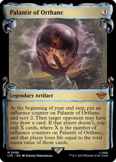 Palantir of Orthanc Showcase Scrolls Universes Beyond: The Lord of the Rings: Tales of Middle-earth Magic card