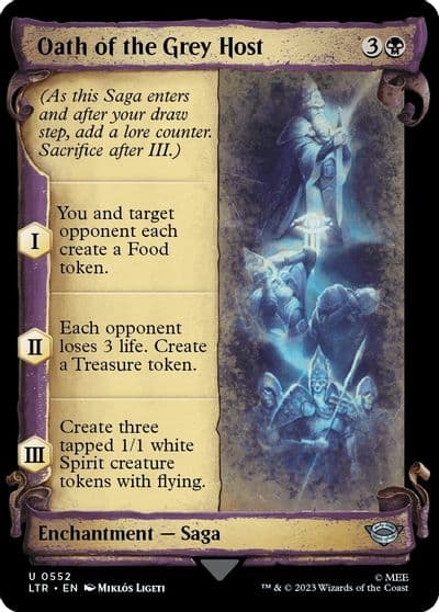 Oath of the Grey Host Showcase Scrolls Universes Beyond: The Lord of the Rings: Tales of Middle-earth Magic card