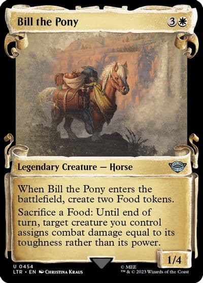 Bill the Pony Showcase Scrolls Universes Beyond: The Lord of the Rings: Tales of Middle-earth Magic card