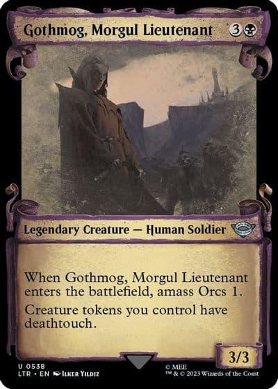 Gothmog Morgul Lieutenant Showcase Scrolls Universes Beyond: The Lord of the Rings: Tales of Middle-earth Magic card